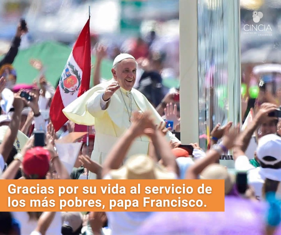 🕊 Lamentamos el fallecimiento del #PapaFrancisco. Recordamos con gratitud su visita a #MadreDeDios (2018) y su firme defensa de la #Amazonía y sus pueblos. 

“La protección del medio ambiente no es una opción, es una cuestión de justicia.” – Laudato Si’, 156