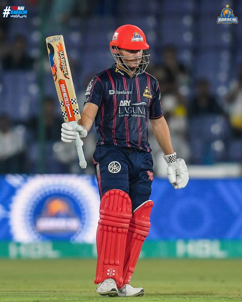 Leading from the front! 🔥

5️⃣0️⃣ up for Captain 𝑫𝒂𝒗𝒊𝒅 𝑾𝒂𝒓𝒏𝒆𝒓 💙❤️

#YehHaiKarachi | #KingsSquad | #KKvPZ