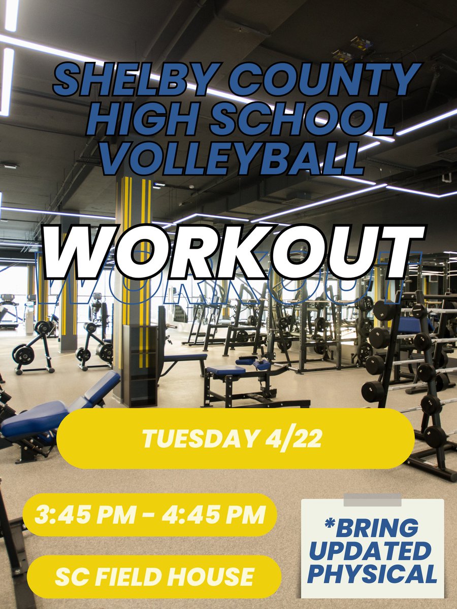 Let’s get back to it! Conditioning on 4/22. See you there! 💛🏐💙