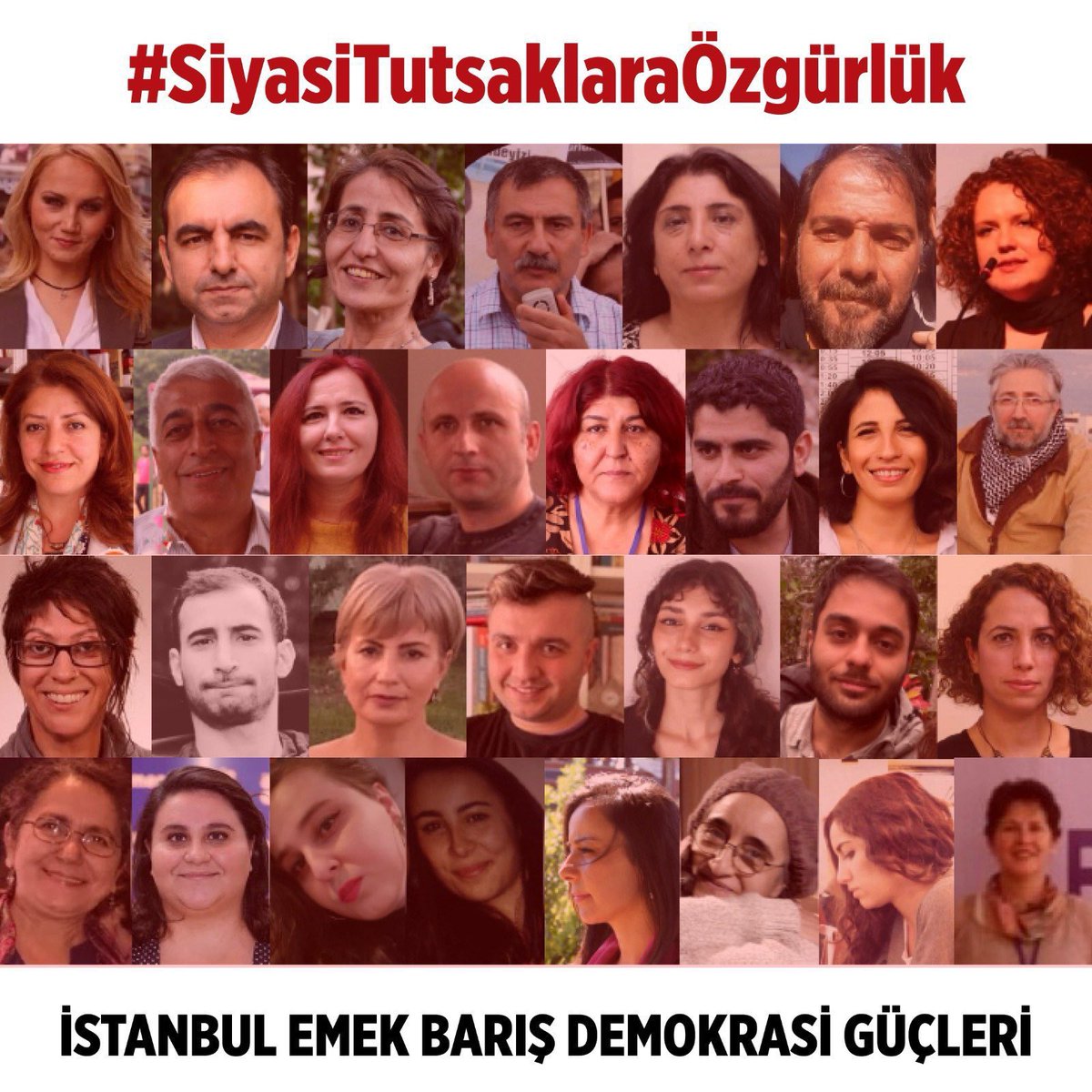 Başta hasta mahpuslar olmak üzere tüm siyasi mahpuslar serbest bırakılsın.
#SiyasiTutsaklaraÖzgürlük