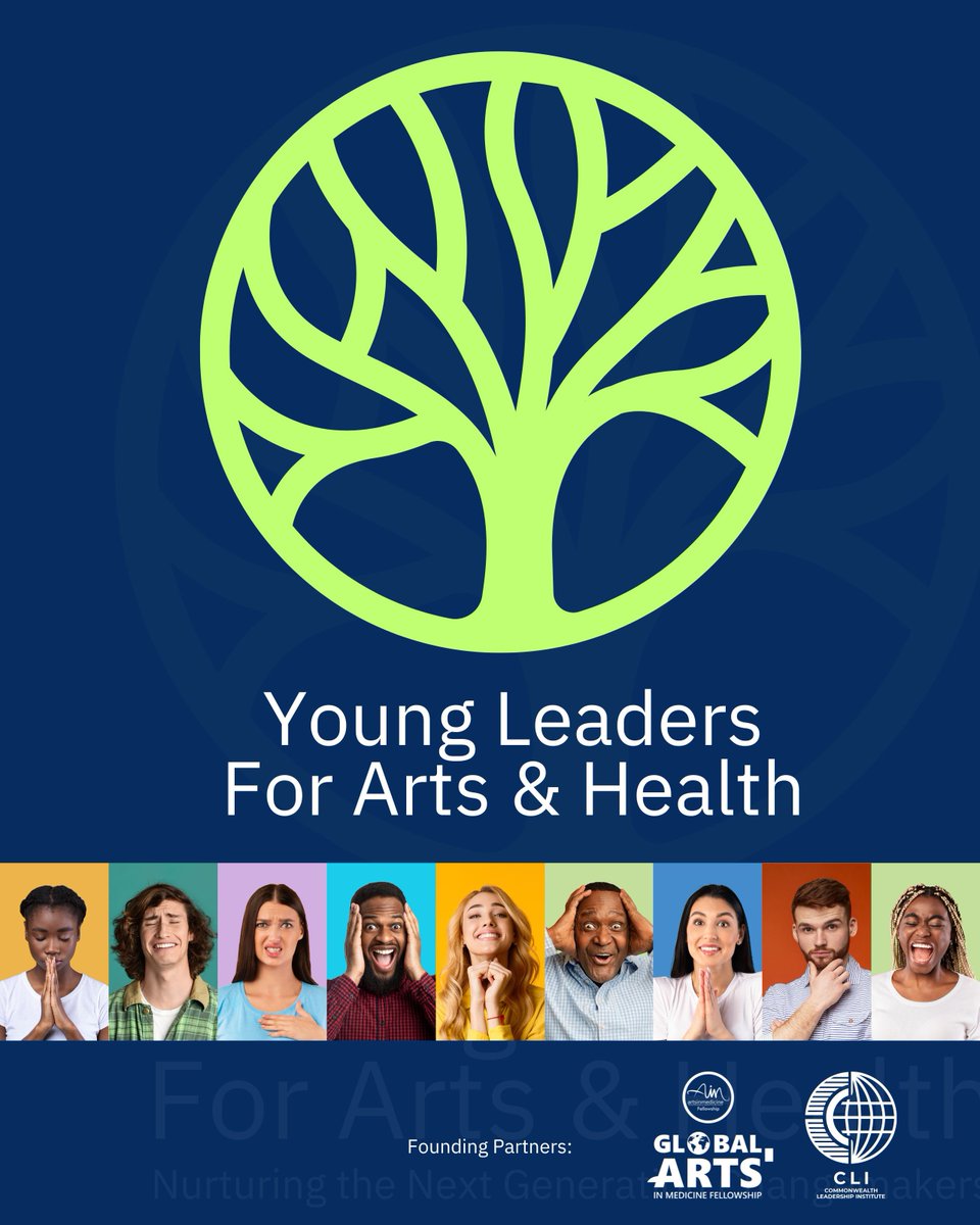 Young Leaders for Arts and Health (@ylartsandhealth) on Twitter photo Young leaders for arts and health is founded by the Global and Arts in Medicine Fellowship <a href="/ArtsinF/">ArtsinMedicineFellowship</a> in collaboration with the Commonwealth Leadership Institute Young leaders for arts and health is founded by the Global and Arts in Medicine Fellowship <a href="/ArtsinF/">ArtsinMedicineFellowship</a> in collaboration with the Commonwealth Leadership Institute