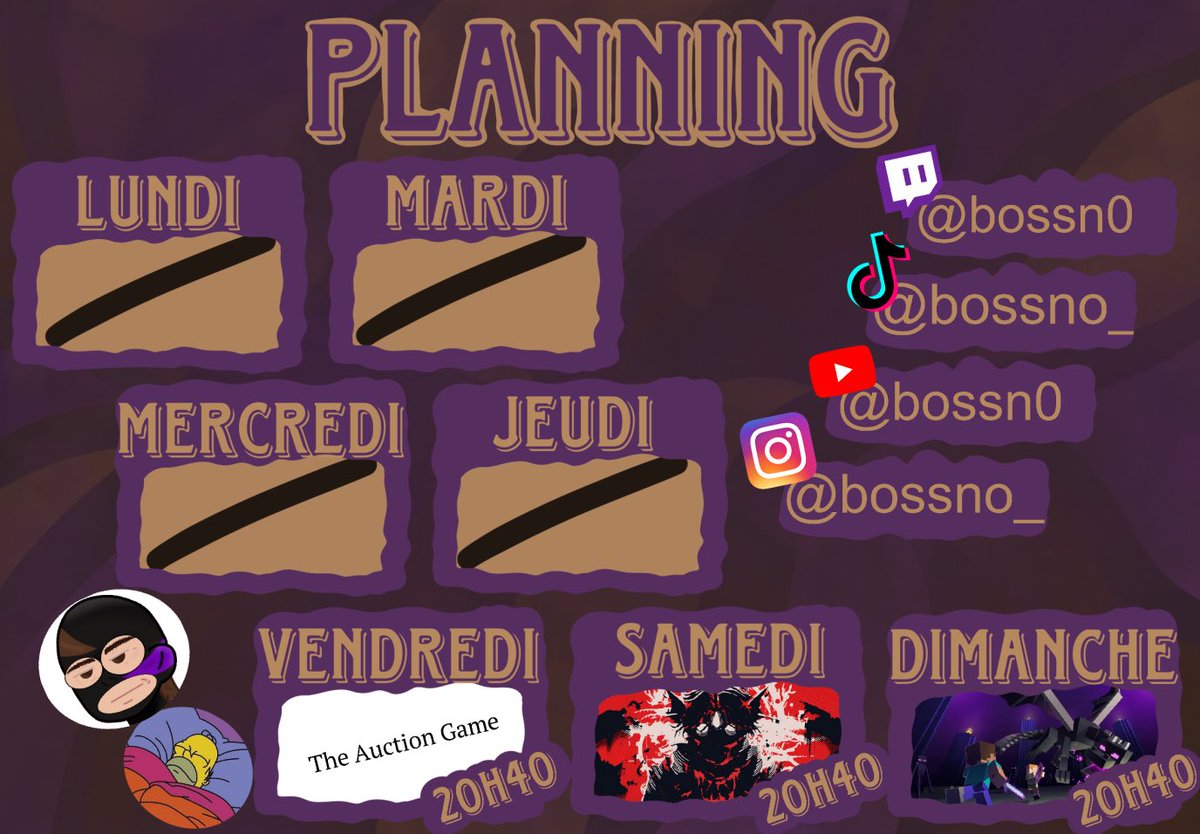 ErinDino04's tweet photo. Planning de cette semaine !! @_bossno 
Vendredi rendez-vous pour une estimation d’objet avec nos yeux d’expert.
Samedi, vont-ils finir ce jeu INCROYABLE ?? Pressure sur roblox 
Et dimanche : Soirée Minecraft 

https://t.co/74cJ5oazcf https://t.co/zzzVTJ1bNt