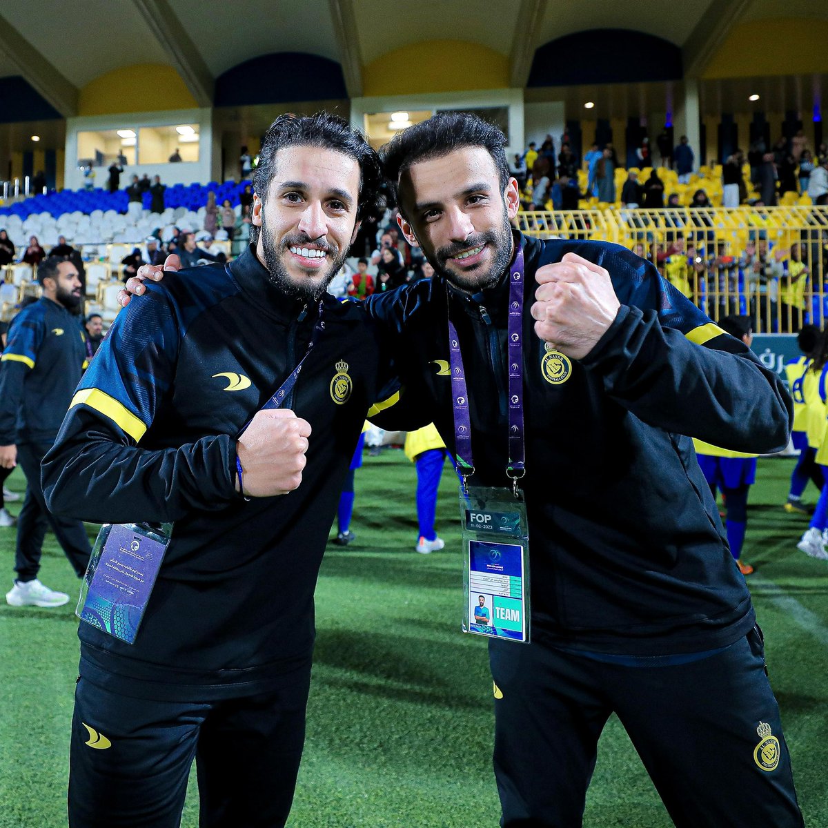 AlNassrFCW's tweet photo. لحظات الحسم .. ومشاعر لا يُمكن وصفها 🤩💛! https://t.co/NuhUYtOave