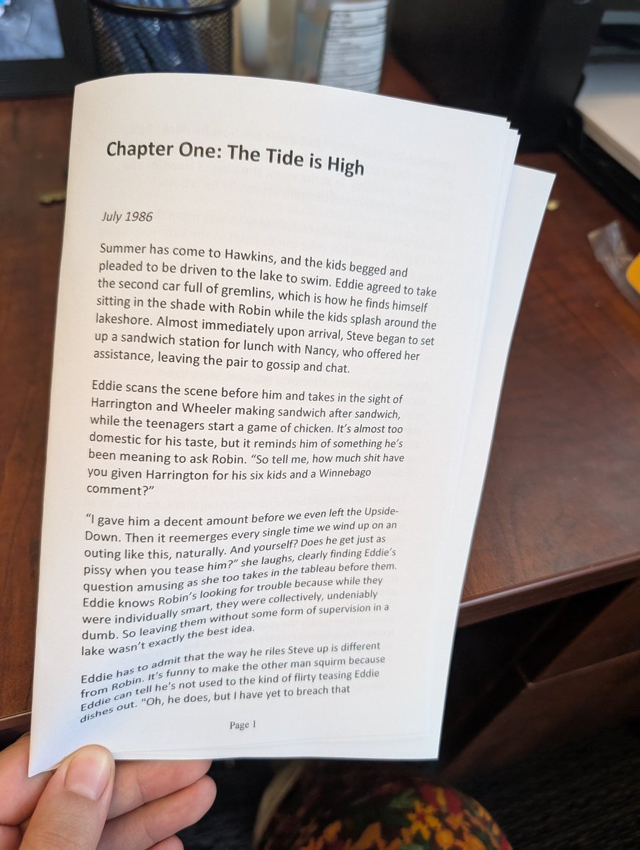 Working on making the first part of Six Kids and a Winnebago into a zine