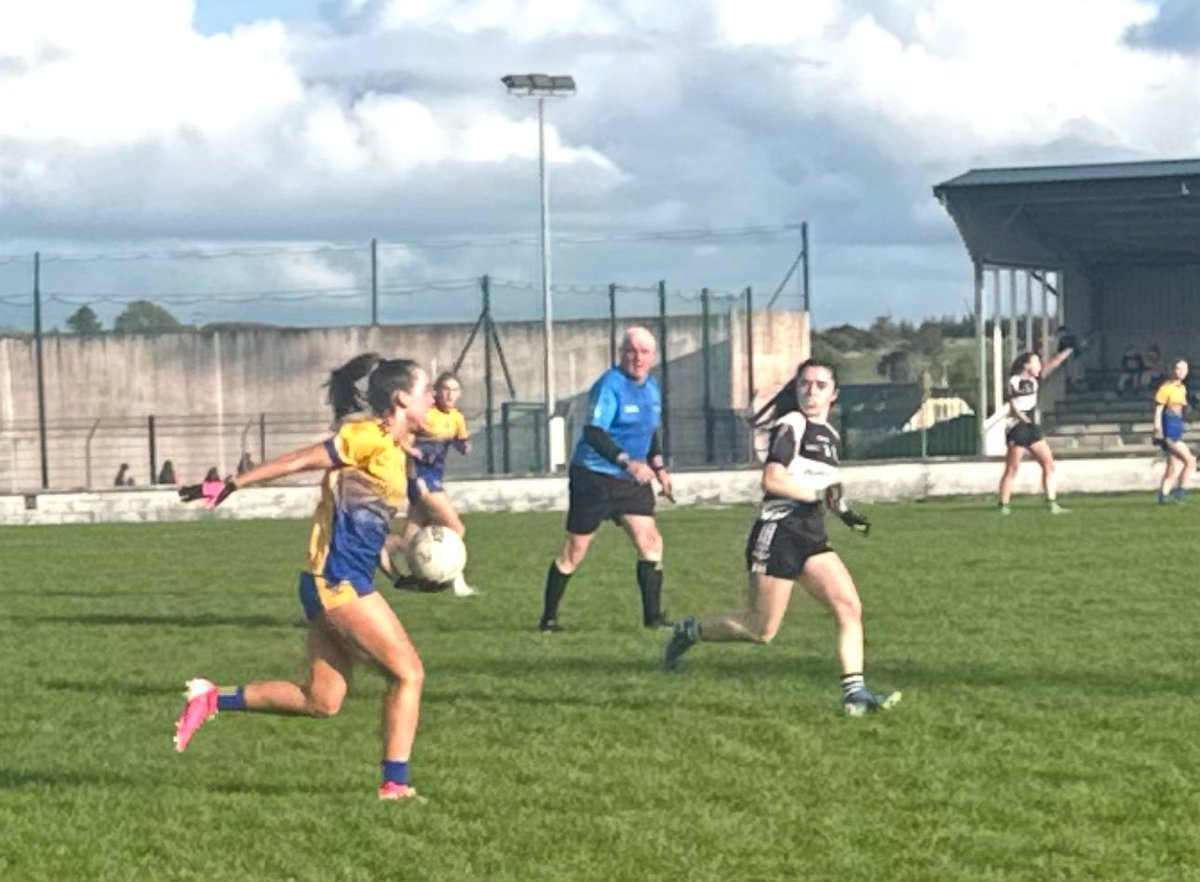 Eoin Brennan (@brennaneoin) on Twitter photo Trailing by seven as late as the 28th minute, Doonbeg produced a remarkable fight back with a brace of Allisha Ryan goals ensuring a half-time stalemate with Fergus Rovers at 3-1 to 2-4 in the <a href="/Clarelgfa/">Clare LGFA</a> Division 2 League Final. Rovers with wind to come Trailing by seven as late as the 28th minute, Doonbeg produced a remarkable fight back with a brace of Allisha Ryan goals ensuring a half-time stalemate with Fergus Rovers at 3-1 to 2-4 in the <a href="/Clarelgfa/">Clare LGFA</a> Division 2 League Final. Rovers with wind to come
