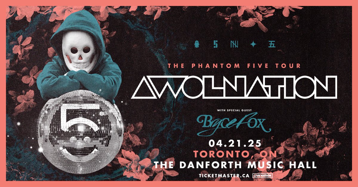 TheDanforthMH's tweet image. TONIGHT: #Awolnation hits the Danforth Music Hall for a night of raw energy and massive anthems. Limited tickets are still available online and at the door.
7pm- Doors
8pm- Makua
8:45pm- Bryce Fox
9:45pm- Awolnation
**All set times are subject to change
🎟️ tinyurl.com/4j4pn58k