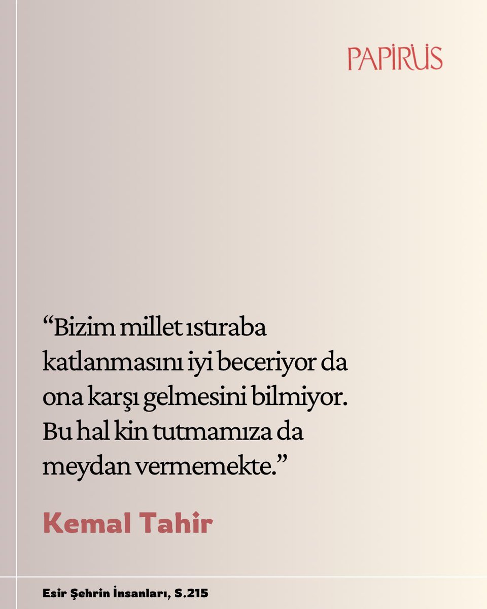 Kemal Tahir’i ölüm yıl dönümünde saygıyla anıyoruz.