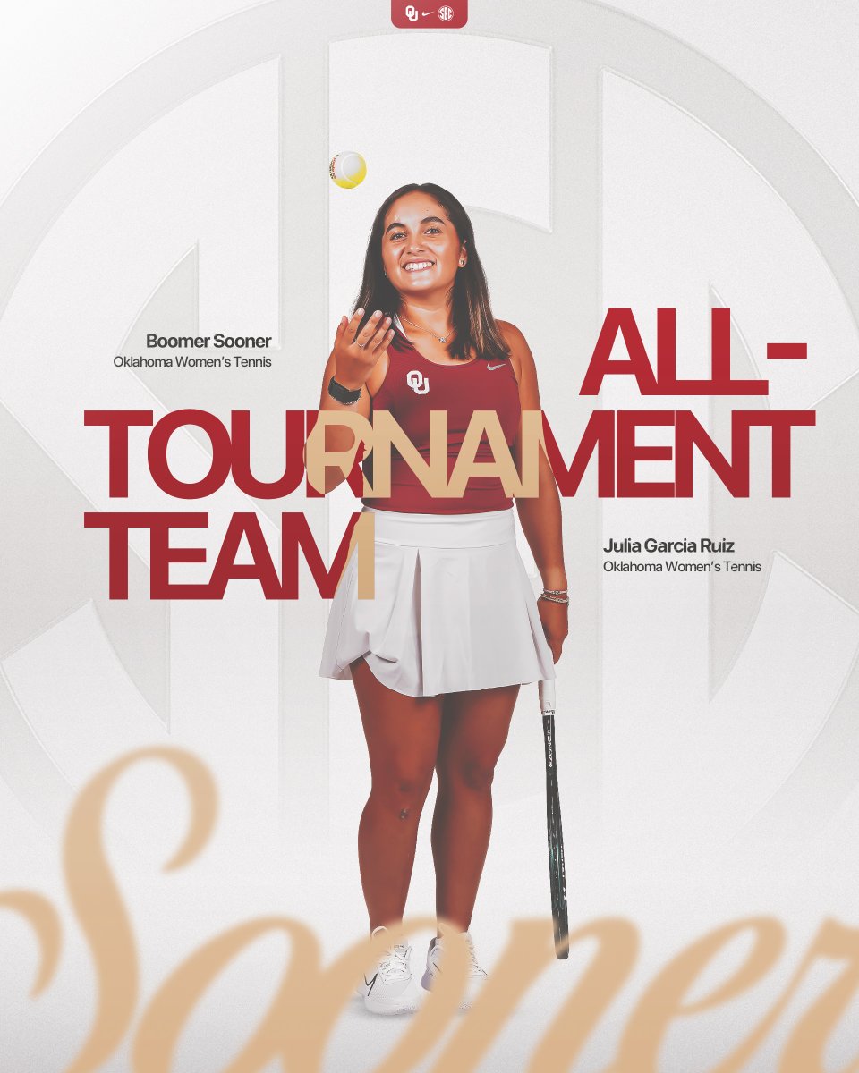 Congratulations to Julia Garcia Ruiz on being named to the SEC All-Tournament Team! 

#BoomerSooner x #SECTennis