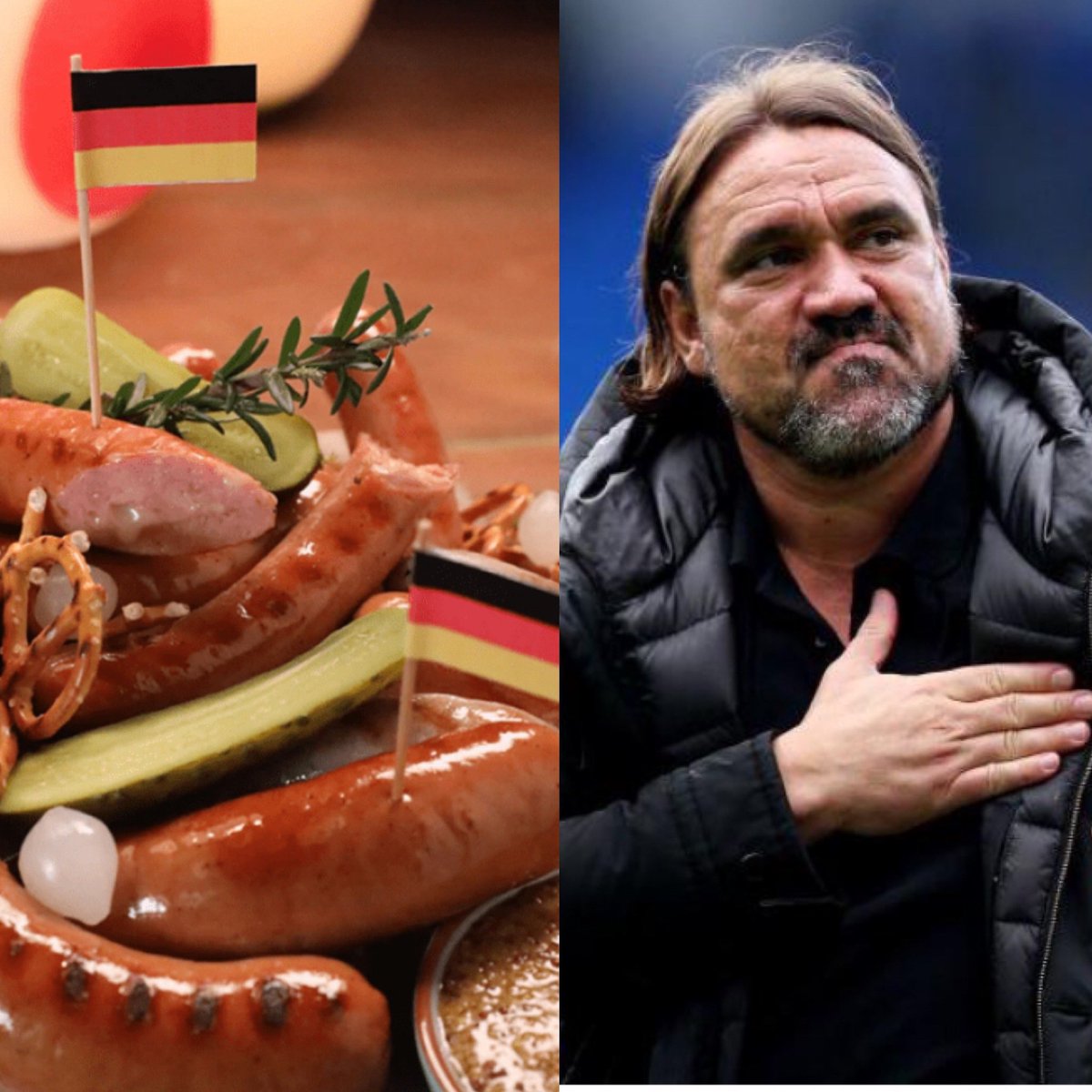BriggsDavid80's tweet photo. German Sausage all round 🤣 Leeds are going up, going up, Leeds are going up. 44 games 89 goals, 94 points get the man a Beck’s 🍺💙💛
WE ARE PREMIER LEAGUE #LeedsUnited #mot #LUFC @LUFC #becksbeer #germansausage @premierleague @EFL https://t.co/F0vsLxTjWT