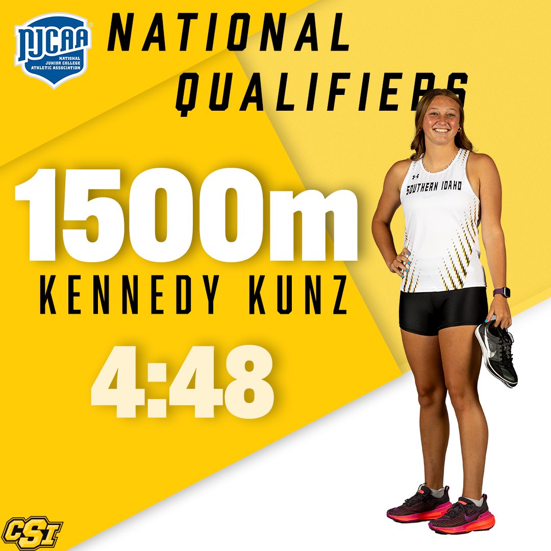 CSIAthletics1's tweet image. CSI Track teams add more to the national qualifiers list with altitude conversion times being posted from the Weber State meet.