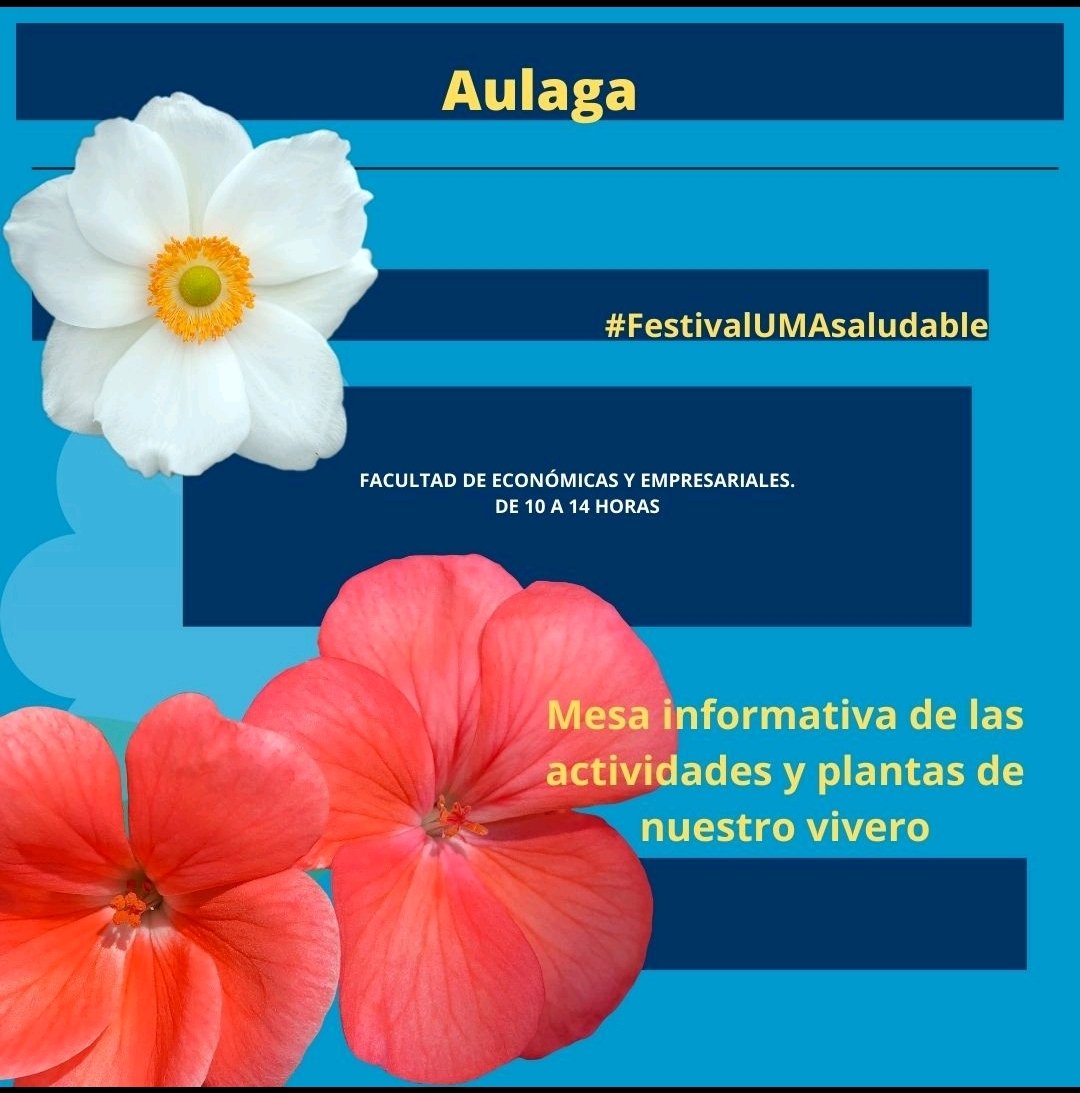 Voluntariado UMA (@voluntariadouma) on Twitter photo Mañana, en <a href="/economicasUMA/">Económicas Málaga</a> desde las 10 a las 14 estará presente <a href="/AulagaAsociacio/">Aulaga Asociacion</a> con su mesa informativa sobre la labor que realizan en el campo de la educación ambiental y la ecología. 🪴🌿🌱#FestivalUMASaludable Mañana, en <a href="/economicasUMA/">Económicas Málaga</a> desde las 10 a las 14 estará presente <a href="/AulagaAsociacio/">Aulaga Asociacion</a> con su mesa informativa sobre la labor que realizan en el campo de la educación ambiental y la ecología. 🪴🌿🌱#FestivalUMASaludable