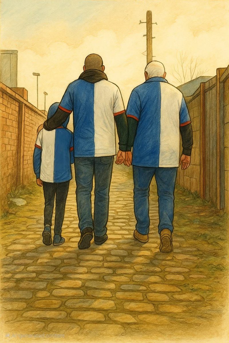 shell Belle (@microshell) on Twitter photo 💙🤍 My Hubby & son with my father in law on their way to #EwoodPark. I love this picture! <a href="/Rovers/">Blackburn Rovers</a> 💙🤍 My Hubby & son with my father in law on their way to #EwoodPark. I love this picture! <a href="/Rovers/">Blackburn Rovers</a>
