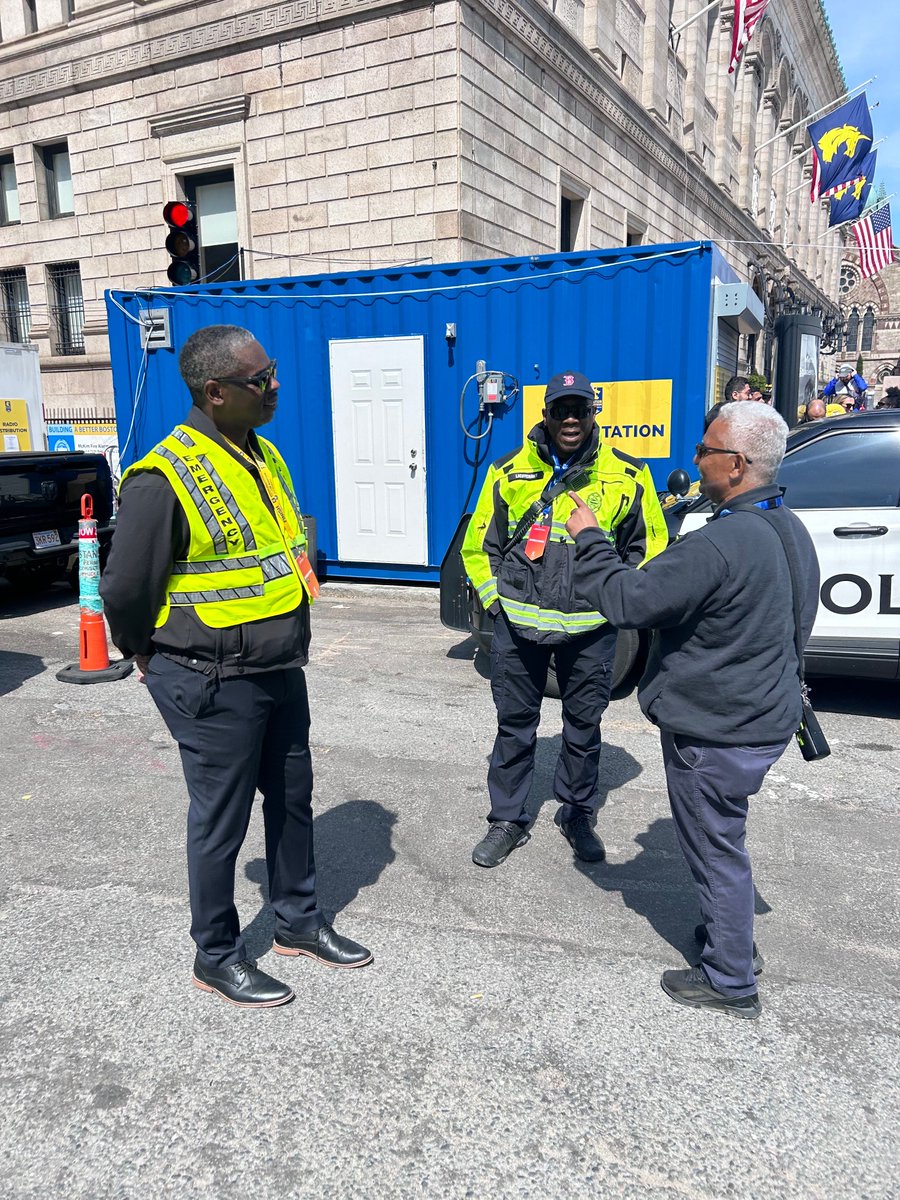 AlertBoston's tweet photo. The Boston EOC is fully operational and we have members of OEM out in the field supporting Marathon operations! #ReadyBoston https://t.co/8oxBlQpwwf