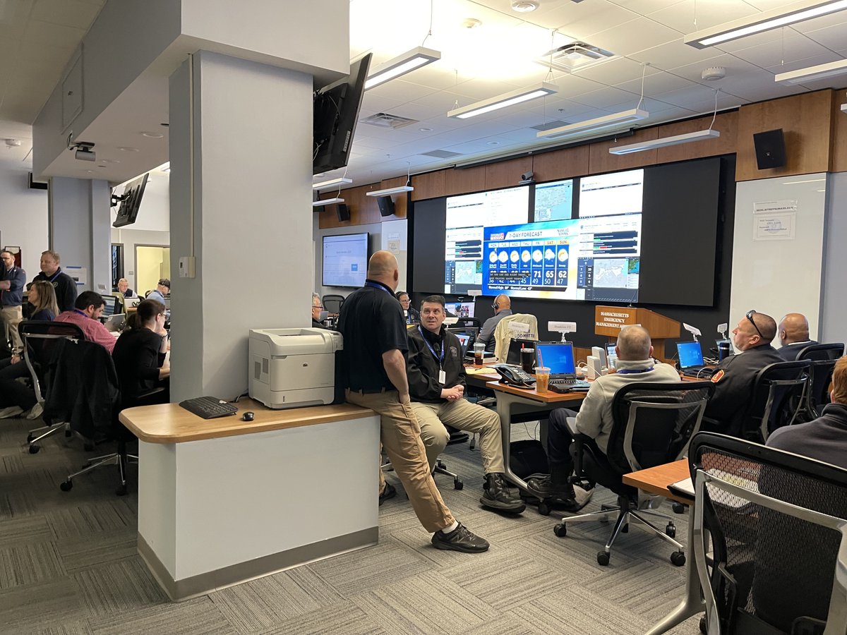 The Boston EOC is fully operational and we have members of OEM out in the field supporting Marathon operations! #ReadyBoston
