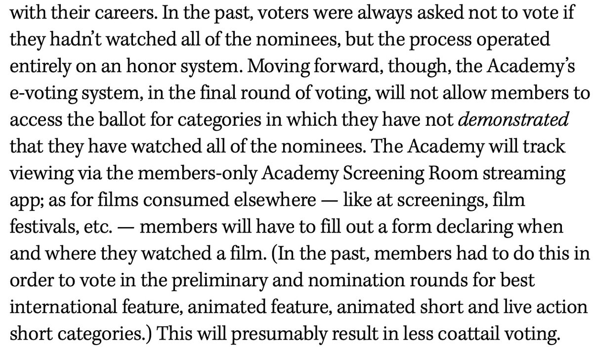 deardross's tweet photo. @TheInSneider Doesn't THR say it *used* to be the honor system, but will now be more enforced and trackable? https://t.co/uQOhtmvqt0