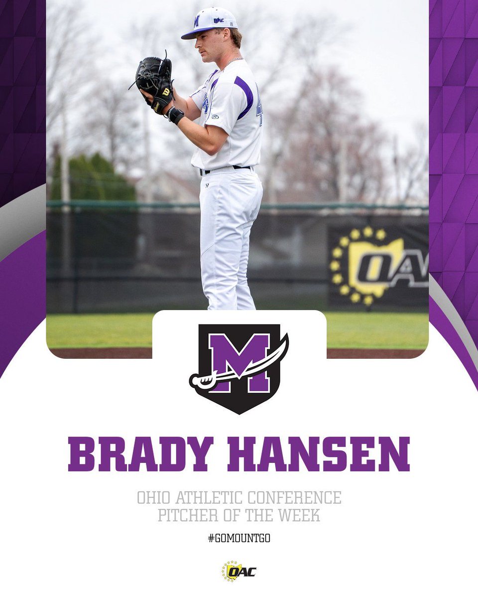 purpleraiders's tweet photo. Baseball: Hansen Named OAC Pitcher of the Week

📰 https://t.co/DuDULBqatN https://t.co/vOmXFAHuIk