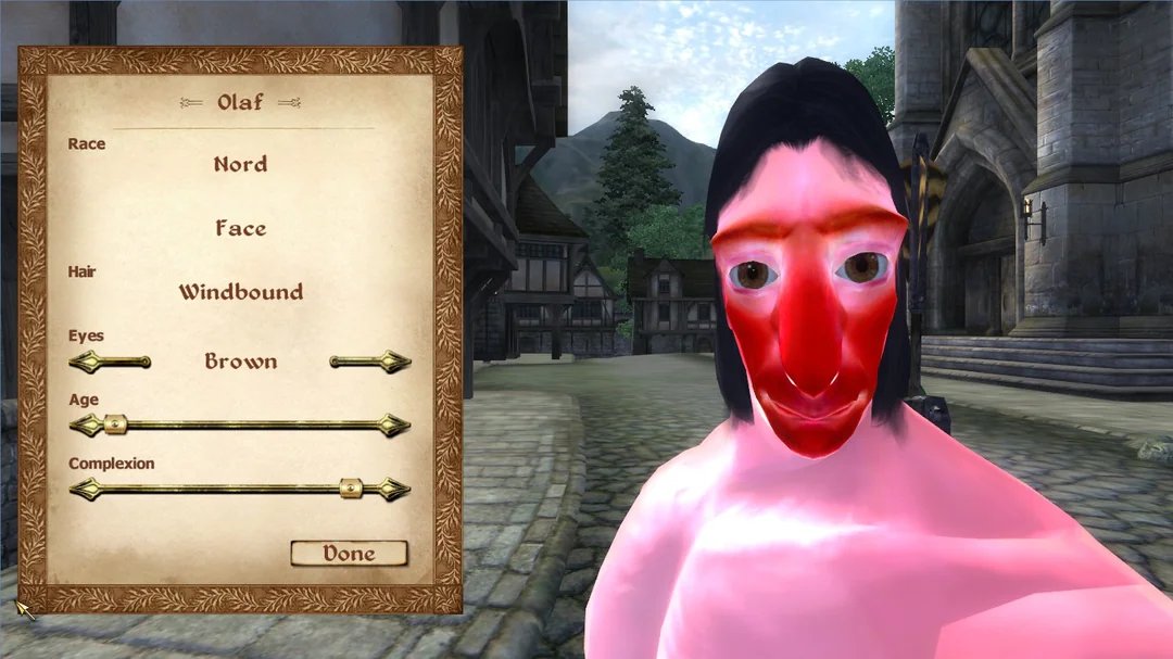 Hoping the Oblivion Remastered Character Creator stays true to the OG's incredible ability to allow the player to make truly compelling custom characters.

Just works of art.
