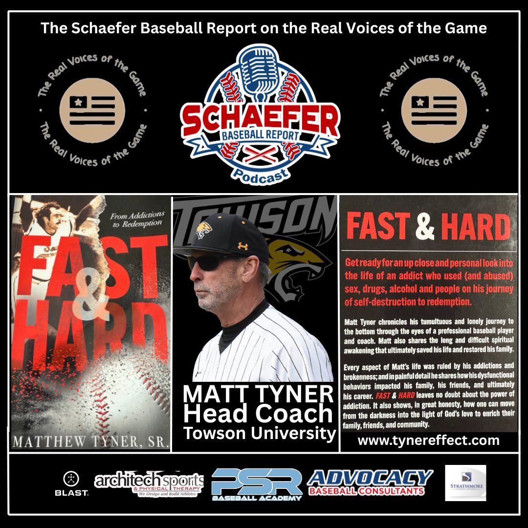 SBR Podcast (@schaeferreport) on Twitter photo <a href="/JeffSchaefer2/">Jeff Schaefer</a> friend of 43yrs
<a href="/Towson_BASE/">Towson Baseball</a> HC <a href="/TU_JungleCat/">Matt Tyner</a> Matt Tyner
* Coach Tyner's journey w adolescent addiction to redemption
* Positive human measurable over W&L's
* Painful Honesty
Pre-Order Fast & Hard @Amazon
tynereffect.com
Listen in:
podcasts.apple.com/us/podcast/the… <a href="/JeffSchaefer2/">Jeff Schaefer</a> friend of 43yrs
<a href="/Towson_BASE/">Towson Baseball</a> HC <a href="/TU_JungleCat/">Matt Tyner</a> Matt Tyner
* Coach Tyner's journey w adolescent addiction to redemption
* Positive human measurable over W&L's
* Painful Honesty
Pre-Order Fast & Hard @Amazon
tynereffect.com
Listen in:
podcasts.apple.com/us/podcast/the…