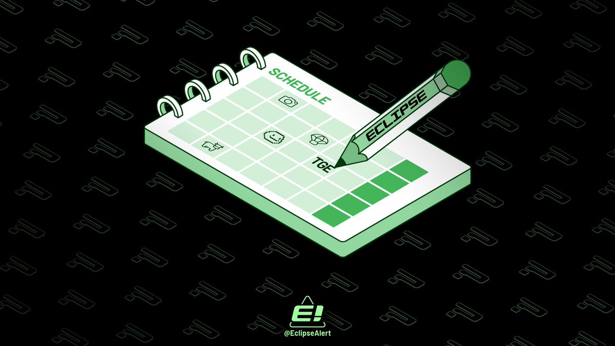 📅 Key Dates for <a href="/EclipseFND/">Eclipse (🐮,🌑)</a>:

📸 TurboTap Snapshot: April 12
🖼️ ASC Snapshot: ❓
🔍 Checker Release: ❓
📊 Tokenomics Reveal: ❓
🚀 TGE: Estimated between April 29 – May 6 (Based on AMA statements 💚)

When do you think we'll see snapshots and a checker?