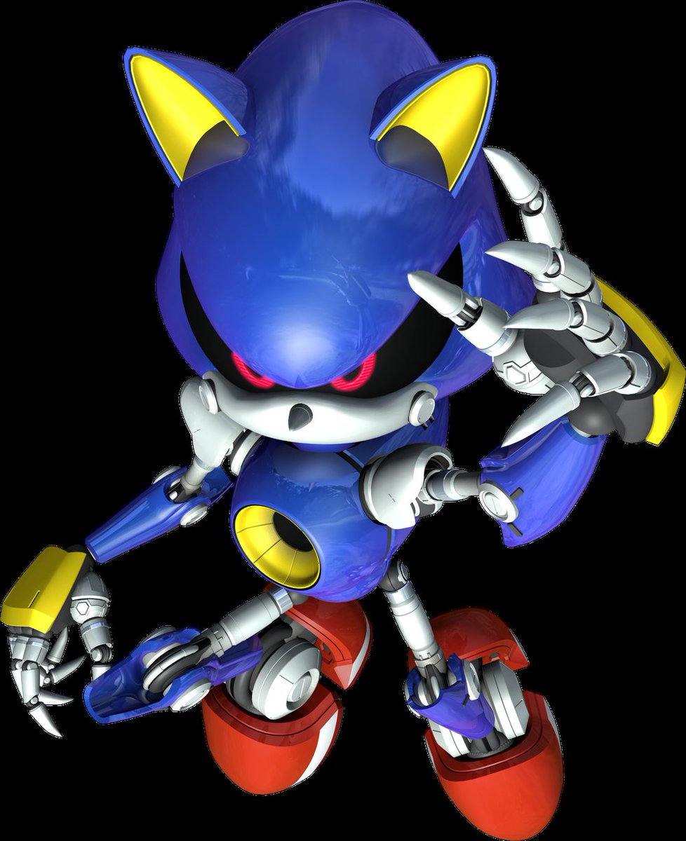 Mefiresu's tweet photo. @Aquaslash2049 @poularxd Metal Sonic was originally supposed to be playable for Sonic 2006 and his redesign is related by this. If you pay attention to his fingers, they have a specific style that is inherent to Eggman's mechs from 2006 👀 https://t.co/g1LfAZ7X0v