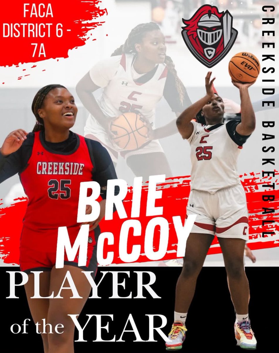 Brie McCoy (@briemcc0y_) on Twitter photo Blessed to have been named first coast honorable mention by FL times union and District 6 7A POTY!!! <a href="/CreeksideGBB/">Creekside Girls 🏀</a> <a href="/MiamiSuns/">Miami Suns</a> Blessed to have been named first coast honorable mention by FL times union and District 6 7A POTY!!! <a href="/CreeksideGBB/">Creekside Girls 🏀</a> <a href="/MiamiSuns/">Miami Suns</a>