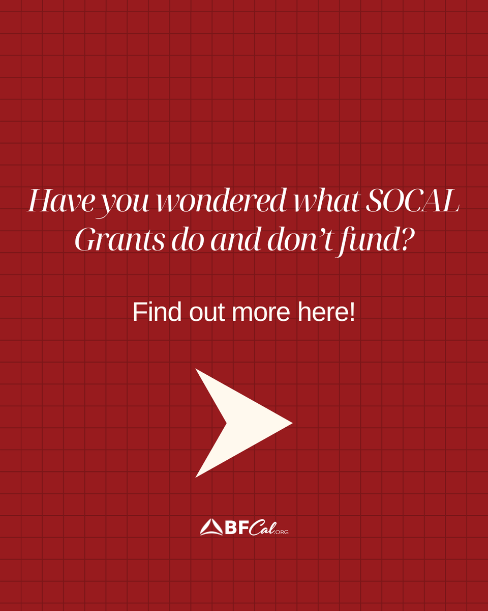 BF_California's tweet image. Curious about what SoCal Grants can fund? We got you! 🙌 If your outreach event follows our guidelines, you’re good to go. 💥 Learn more at BFCAL.org/grants 💻 #SoCalGrants #OutreachSupport #BFCAL #CommunityImpact