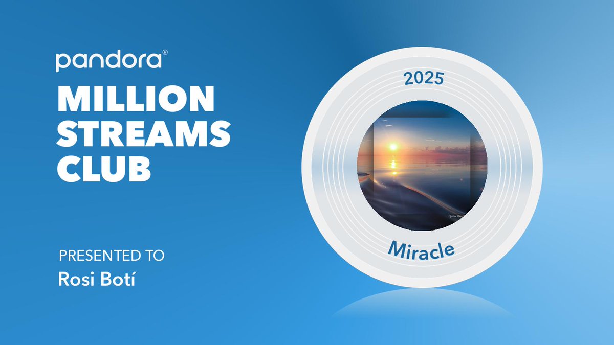 Very happy to have reached 1 million streams on Pandora. Thank you very much for the support from the Pandora AMP team, which is enormous. Thank you so much <a href="/pandoramusic/">Pandora</a>

#relaxingmusic #pianocomposer #pianomusic #calmmusic