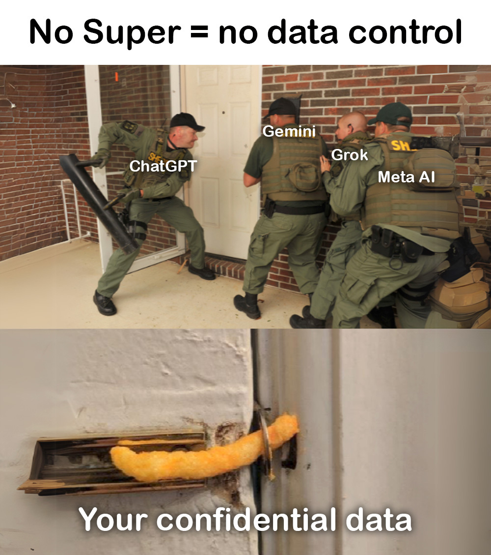 Want a future where your data isn’t mined for profit by centralized AI companies?

Go confidential. Go Super.