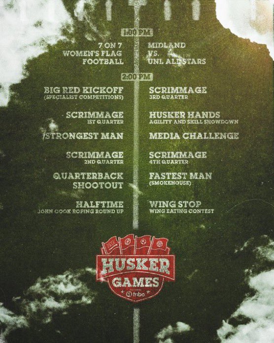 Will Compton (@_willcompton) on Twitter photo Spring game in Lincoln, NE this Saturday
Let’s make sure I have a headset and whistle <a href="/CoachMattRhule/">Matt Rhule</a>
🎟️: go.unl.edu/jt5n Spring game in Lincoln, NE this Saturday
Let’s make sure I have a headset and whistle <a href="/CoachMattRhule/">Matt Rhule</a>
🎟️: go.unl.edu/jt5n