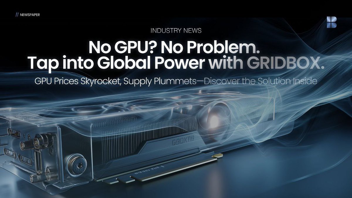 Wills (@great_one00) on Twitter photo Getting your hands on powerful GPU resources doesn’t have to break the bank anymore.
Thanks to <a href="/BLOCX_TECH/">BLOCX. (Official)</a>’s GRIDBOX, you can easily rent decentralized GPU power—whether you're training AI models, rendering visuals, or building in Web3.
👇 Getting your hands on powerful GPU resources doesn’t have to break the bank anymore.
Thanks to <a href="/BLOCX_TECH/">BLOCX. (Official)</a>’s GRIDBOX, you can easily rent decentralized GPU power—whether you're training AI models, rendering visuals, or building in Web3.
👇