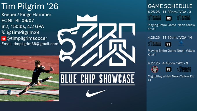 Blue Chip this Weekend.  Come out and see the boys and I play.