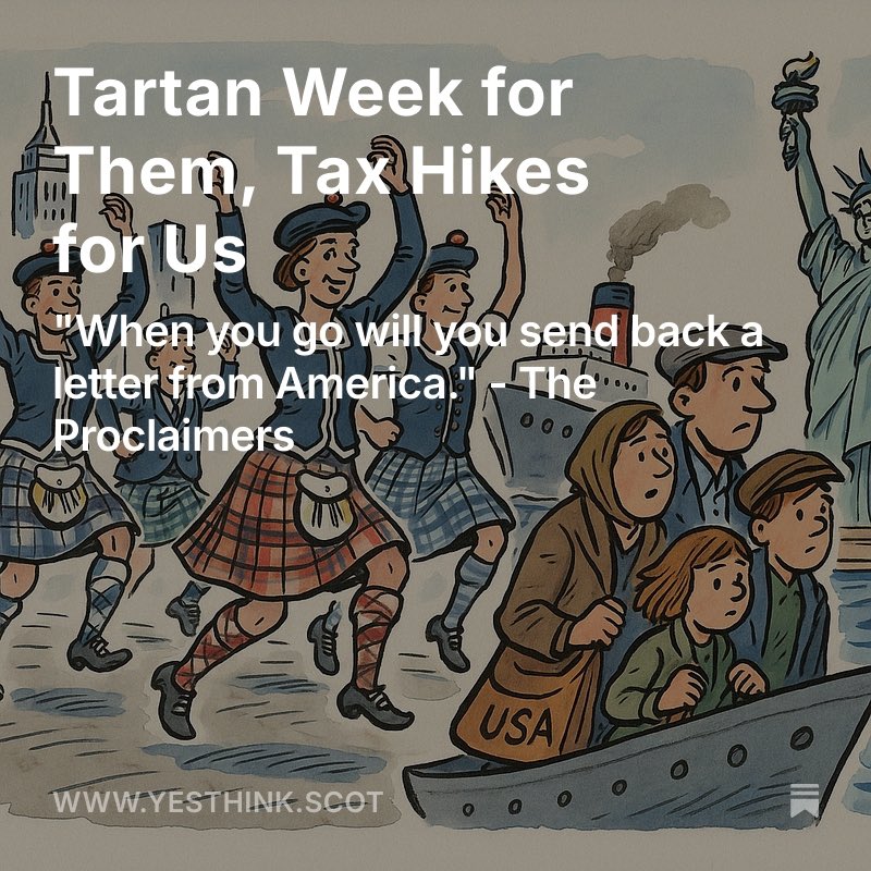 My thoughts on the political Brigadoon that was Tartan Week. Link in next post.