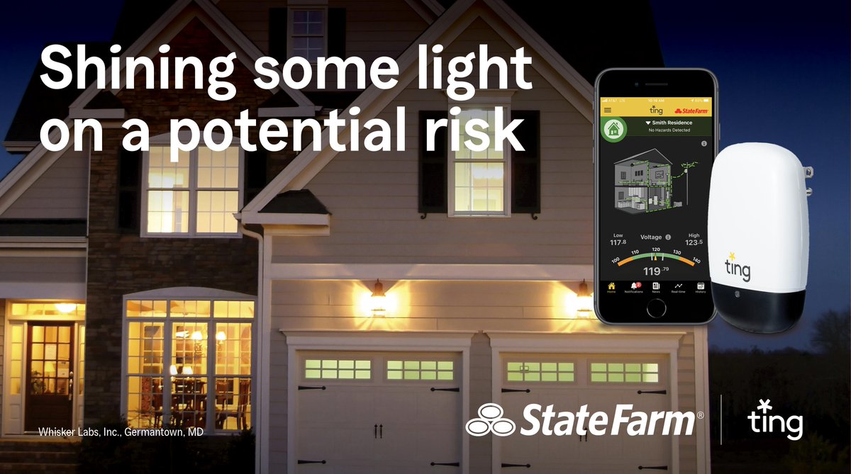 sfagent's tweet image. Electrical hazards can cause arcing – which could then lead to an electrical fire. Ting, by Whisker Labs, helps identify these potential electrical arcs before they can turn into fires. Contact me to learn more. #GoodNeighbor