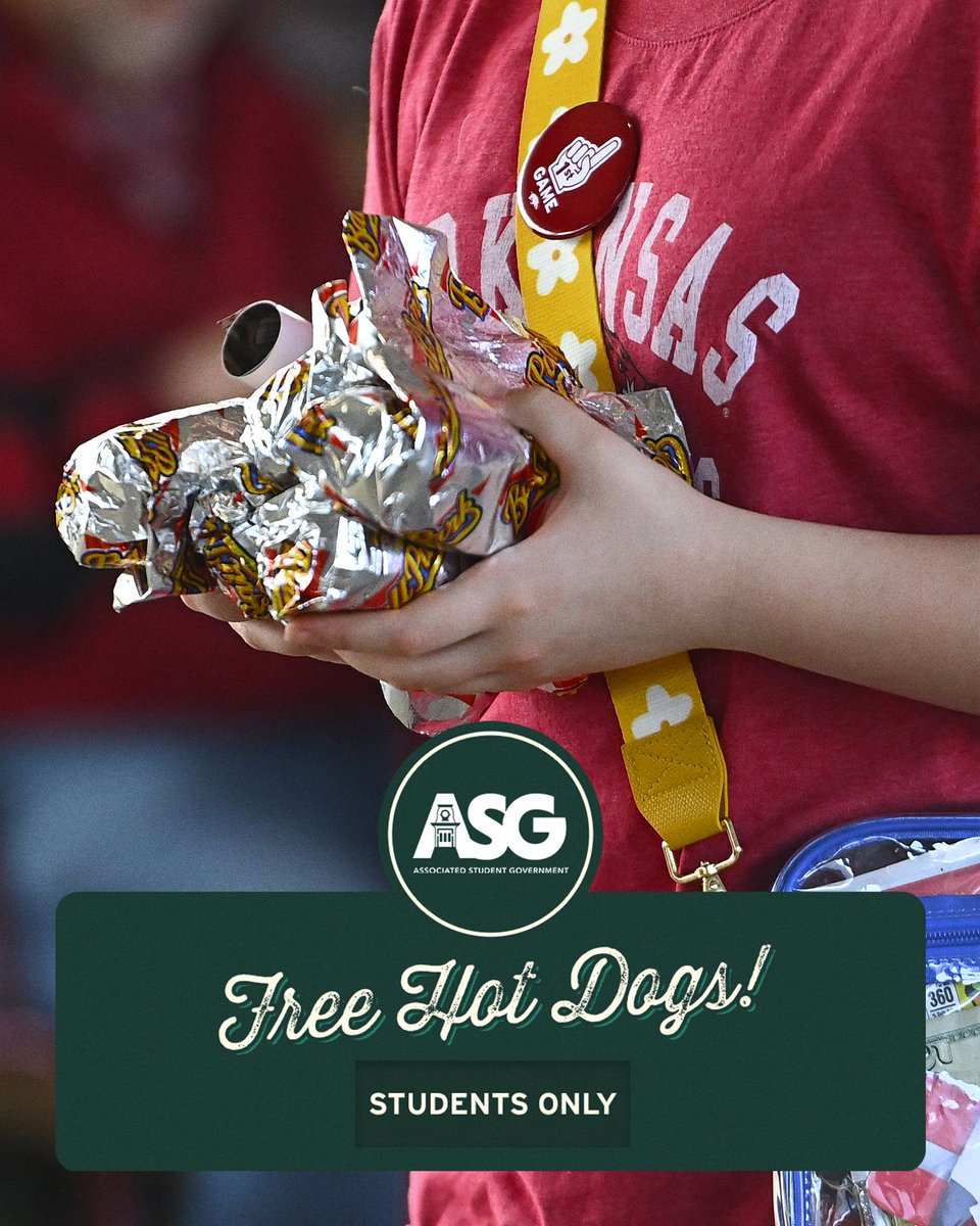 Baum-Walker Nights >>>

It's <a href="/RazorbackTrough/">The Trough 🐗🗣</a> Night at the Ballpark on Tuesday night. FREE t-shirts + FREE hot dogs presented by <a href="/UARKASG/">UARK ASG</a> for students only, while supplies last – just claim your ticket and we'll see you in the Hog Pen!