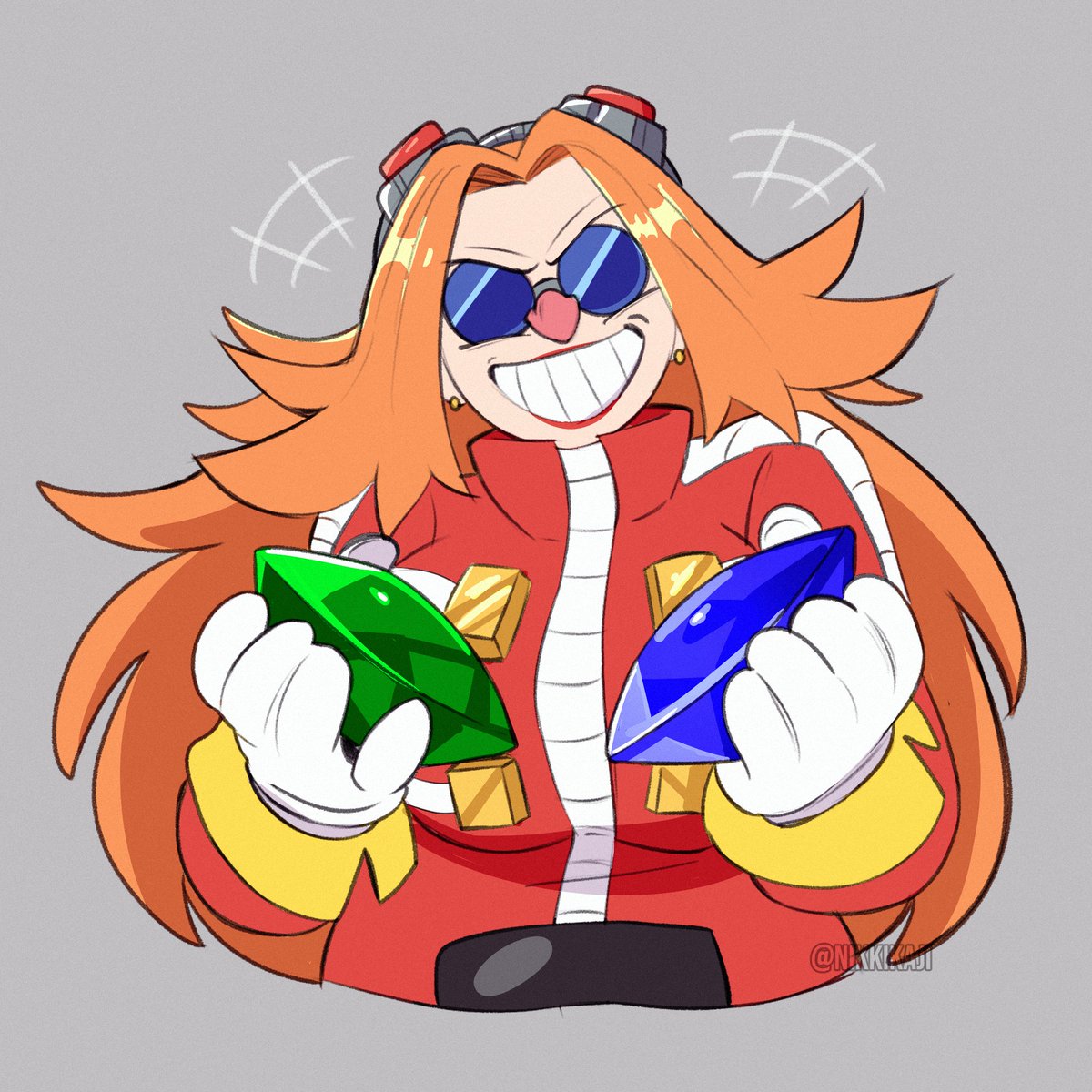 draw her stealing the chaos emeralds' ok! 👍, image size:1200x1200