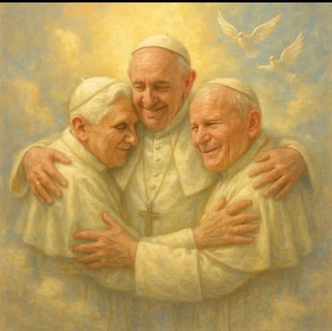 47 ans de papauté nous contemplent de là-haut. 🙏🏻🙏🏻🙏🏻🙏🏻🙏🏻
Puissiez-vous, messieurs, rétablir ce que les hommes sont incapables de faire ..