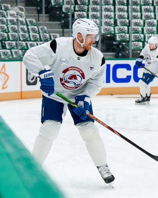 Gabriel Landeskog during morning skate