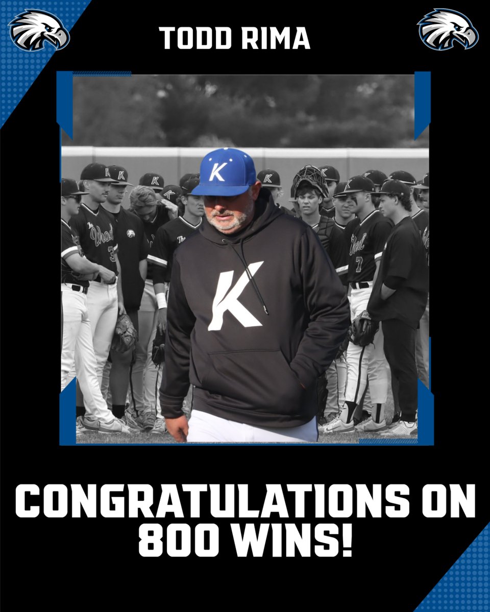 Kirkwood Eagles (@kirkwoodeagles) on Twitter photo BASEBALL
With Kirkwood's series clinching win Saturday vs. Northeast, Head Coach Todd Rima earned his 800th career win! Congratulations Coach!
#GoEagles🦅⚾️ |
<a href="/KCC_BSB/">Kirkwood Baseball</a> BASEBALL
With Kirkwood's series clinching win Saturday vs. Northeast, Head Coach Todd Rima earned his 800th career win! Congratulations Coach!
#GoEagles🦅⚾️ |
<a href="/KCC_BSB/">Kirkwood Baseball</a>