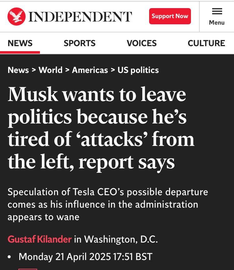 The first good idea he's had in years