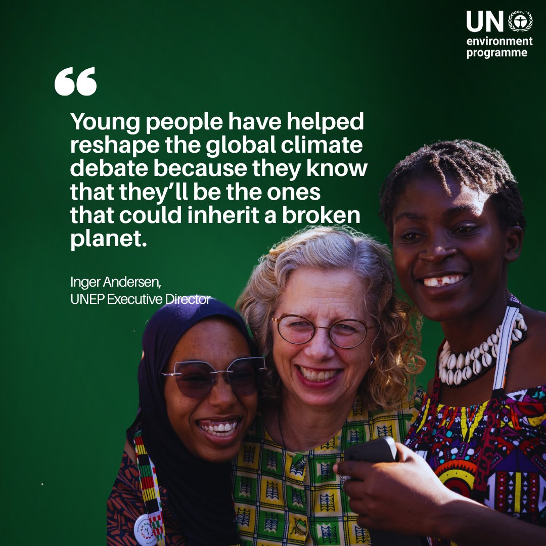Young people play an important role in creating a healthier, more sustainable planet.

UNEP engages youth through different programs, giving them the tools and support to make a difference for the environment.

Learn more at: unep.org/youth