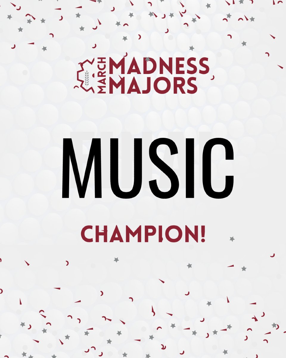 And the winner of the March Madness Majors is.... MUSIC!