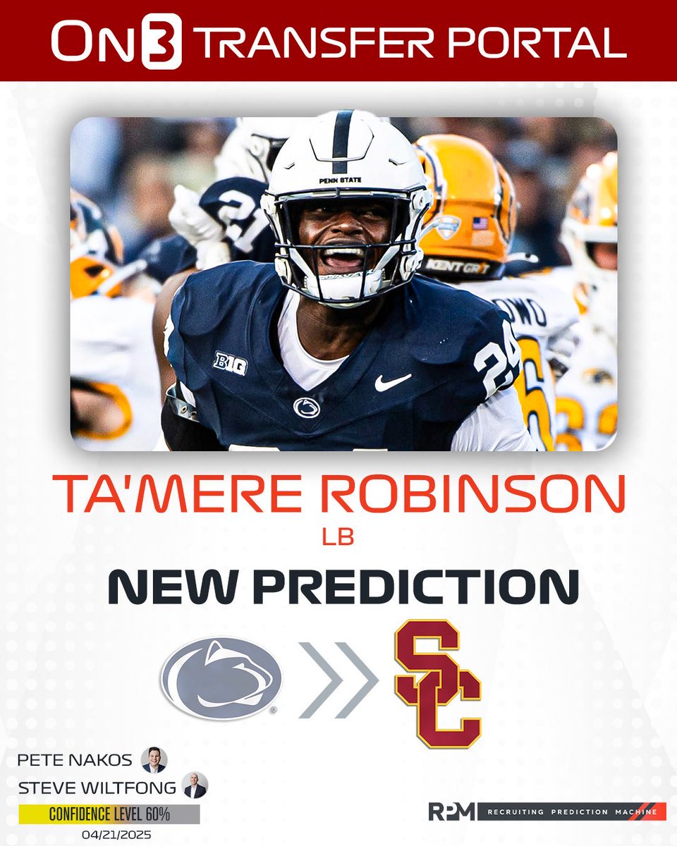 Former Brashear alum has been predicted to land at USC after transferring from Penn State 🤯

Steve Wiltfong of On3 is probably the most credible in the industry when predicting these types of things
