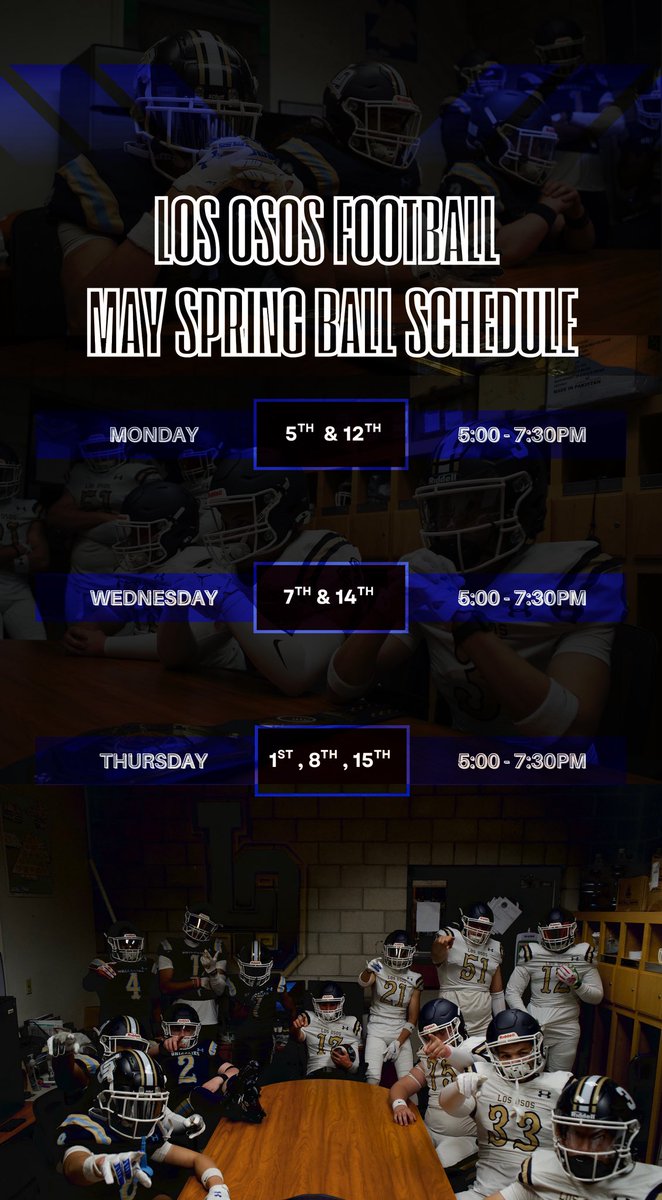 LOHS Football (@lohsfootball) on Twitter photo Spring Ball doesn’t slow down and neither do we. May means sharper reps, tighter chemistry, and next-level energy. The foundation’s being built right now… and we’re all in.
#HWPO
<a href="/GregBiggins/">Greg Biggins</a> <a href="/IE_Varsity/">IE Varsity</a> <a href="/IESportsNet/">IE Sports Net on FOX Sports Radio🎙</a> <a href="/CoachBandEterna/">Coach B & Eternal on FOX Sports Radio</a> <a href="/FoxSports1350AM/">Fox Sports 1350AM</a> <a href="/SGVNSports/">Fred J. Robledo 👨🏻💻</a> Spring Ball doesn’t slow down and neither do we. May means sharper reps, tighter chemistry, and next-level energy. The foundation’s being built right now… and we’re all in.
#HWPO
<a href="/GregBiggins/">Greg Biggins</a> <a href="/IE_Varsity/">IE Varsity</a> <a href="/IESportsNet/">IE Sports Net on FOX Sports Radio🎙</a> <a href="/CoachBandEterna/">Coach B & Eternal on FOX Sports Radio</a> <a href="/FoxSports1350AM/">Fox Sports 1350AM</a> <a href="/SGVNSports/">Fred J. Robledo 👨🏻💻</a>