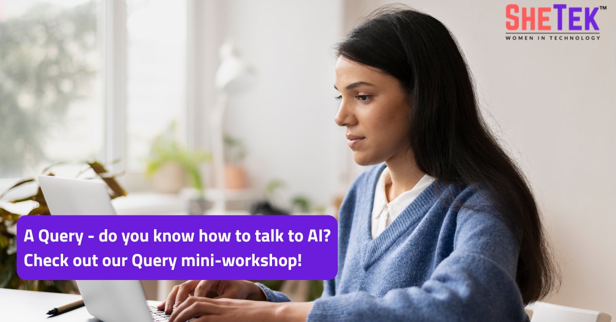 Loved our Prompt Engineering mini-workshop! Chrysti Reichert made learning about AI prompting fun. Discover how to get better AI results - video link inside! #AIThinking #AISolutions

bit.ly/STWTCQueries

#SheTek #PromptEngineering #AIEducation #WomenInTech #AIWorkshop