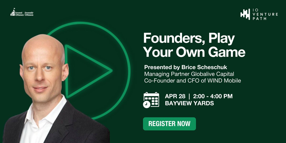 On April 28, join Brice Scheschuk at <a href="/Bayview_Yards/">Bayview Yards</a> for an honest, no-fluff talk about when VC makes sense — and when it doesn’t.

This session is a must for founders rethinking fundraising, growth, and what success really looks like.

🎟️ bit.ly/3XR38SL