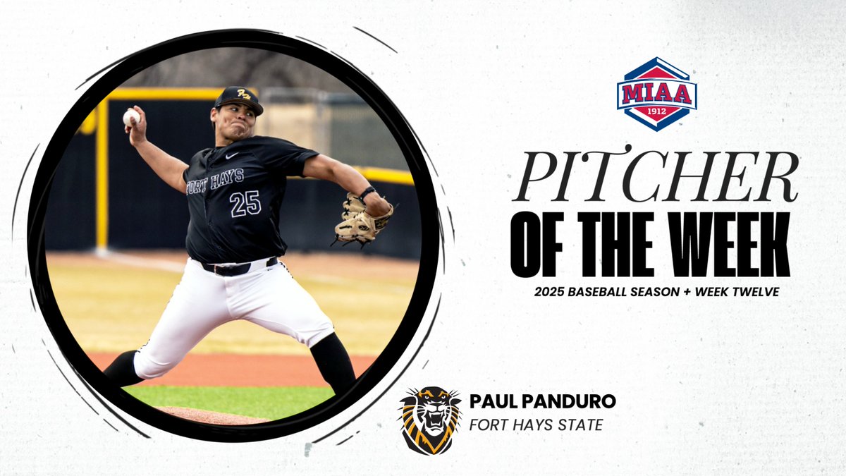 The MIAA (@themiaa) on Twitter photo Paul Panduro tossed eight shutout innings for <a href="/fhsubaseball/">FHSU Baseball</a> last week to be crowned our latest πππΌπΌ ππππΎπππ ππ πππ ππππ βΎοΈβ€΅οΈ
π° tinyurl.com/5xejrvsu
#BringYourAGame Paul Panduro tossed eight shutout innings for <a href="/fhsubaseball/">FHSU Baseball</a> last week to be crowned our latest πππΌπΌ ππππΎπππ ππ πππ ππππ βΎοΈβ€΅οΈ
π° tinyurl.com/5xejrvsu
#BringYourAGame