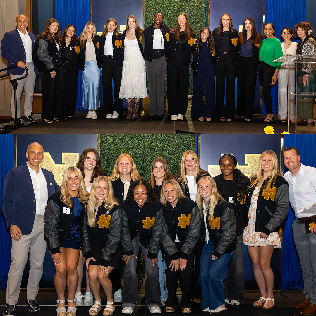 𝘾𝙤𝙣𝙜𝙧𝙖𝙩𝙪𝙡𝙖𝙩𝙞𝙤𝙣𝙨 to the first-time Monogram winners who received their jackets at our Spring Monogram Jacket Ceremony! 𝙒𝙚𝙡𝙘𝙤𝙢𝙚 𝙩𝙤 𝙩𝙝𝙚 𝘾𝙡𝙪𝙗!☘️👏

#NDFamily☘️