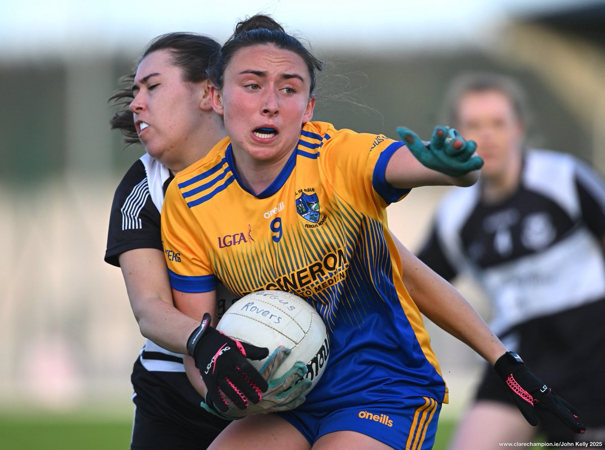 ClareChampion's tweet image. Division 2 Ladies Football League Final at Kilmihil. The final score is @fergusrovers 3-09 @DoonbegLGFA  2-06. @Clarelgfa @rengenpower  #LGFA  Photographs by John Kelly