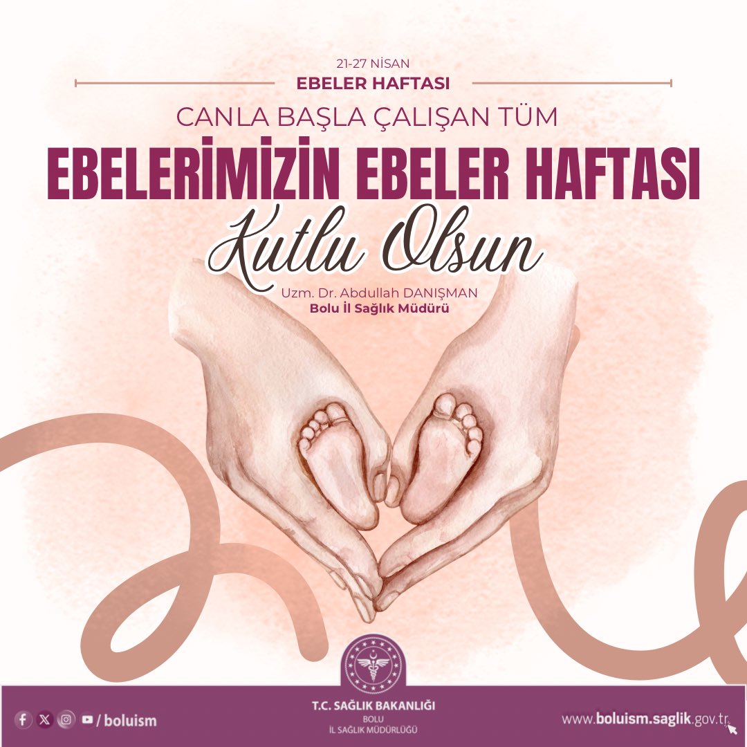 Geleceğimizin teminatı olan sağlıklı nesillerin dünyaya gelişinde büyük bir özveri ve şefkatle görev yapan, annelerimizin en zor anlarında yanlarında olan, fedakârlığın ve insan sevgisinin sembolü kıymetli ebelerimizin Ebeler Haftası’nı en içten dileklerimle kutluyorum.  +++