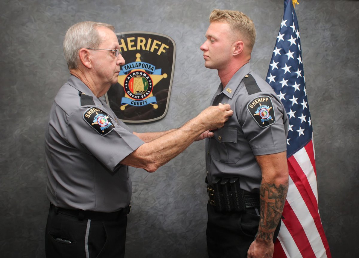 TCSD6200's tweet photo. Deputy Sheriff Triston Patterson

PLEASE HELP US WELCOME OUR NEWEST DEPUTY, TRISTON PATTERSON TO THE TALLAPOOSA COUNTY SHERIFF'S DEPARTMENT. WELCOME TO OUR FAMILY! https://t.co/AzEiiVLEbz